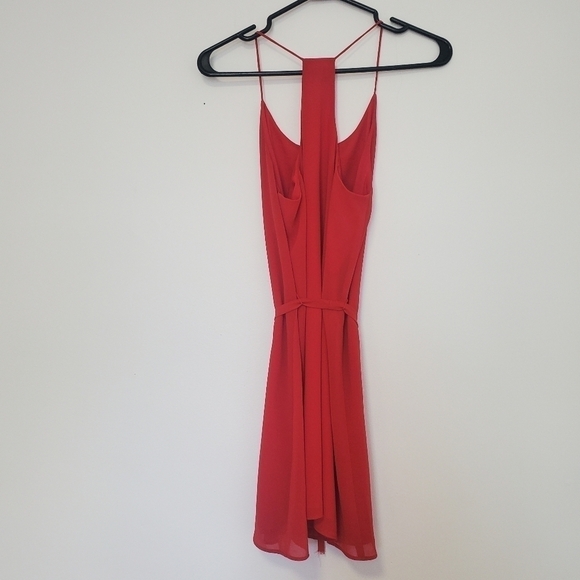 Naked Zebra Red Dress with waist tie - Picture 6 of 6